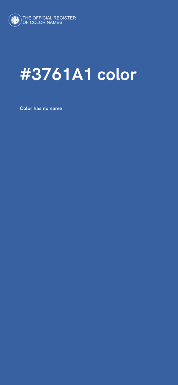 #3761A1 color image