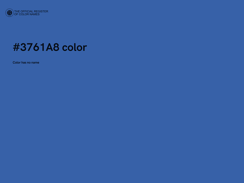 #3761A8 color image