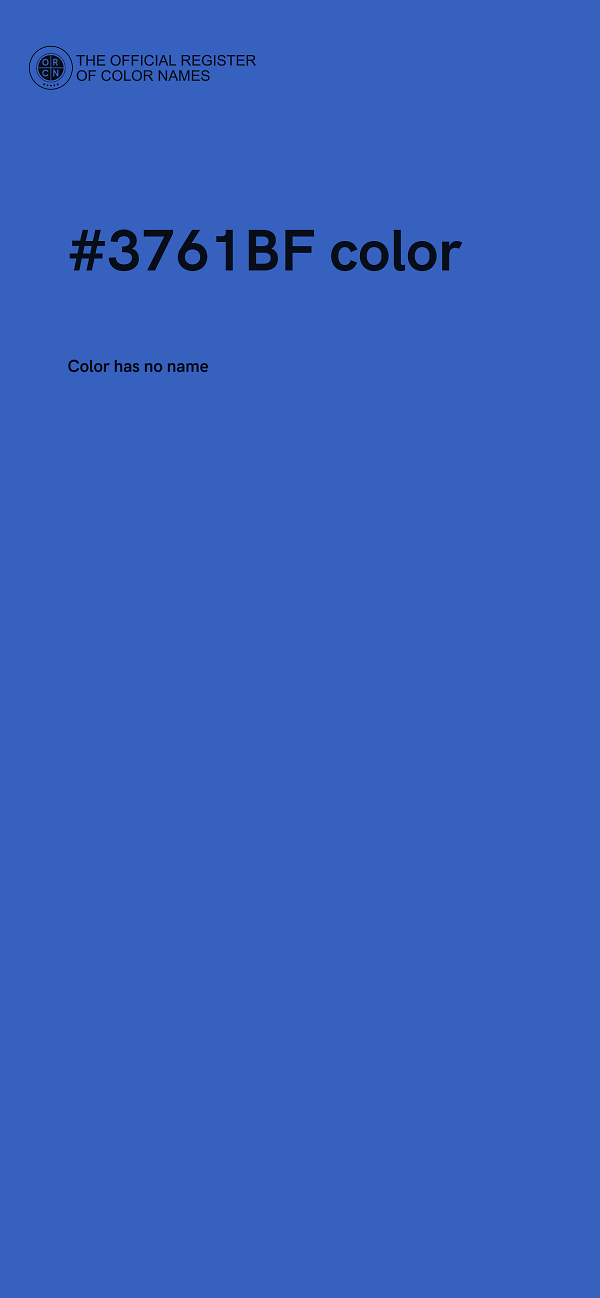 #3761BF color image