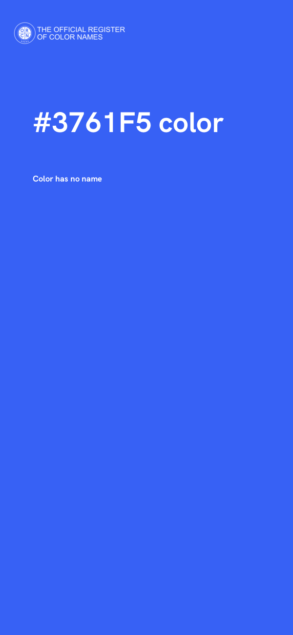 #3761F5 color image
