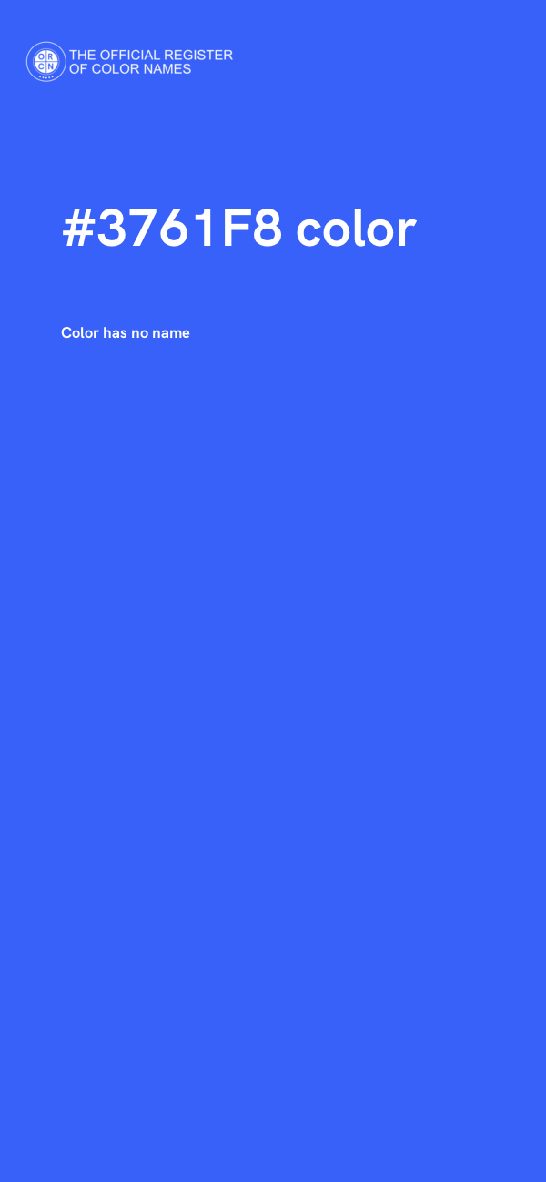 #3761F8 color image