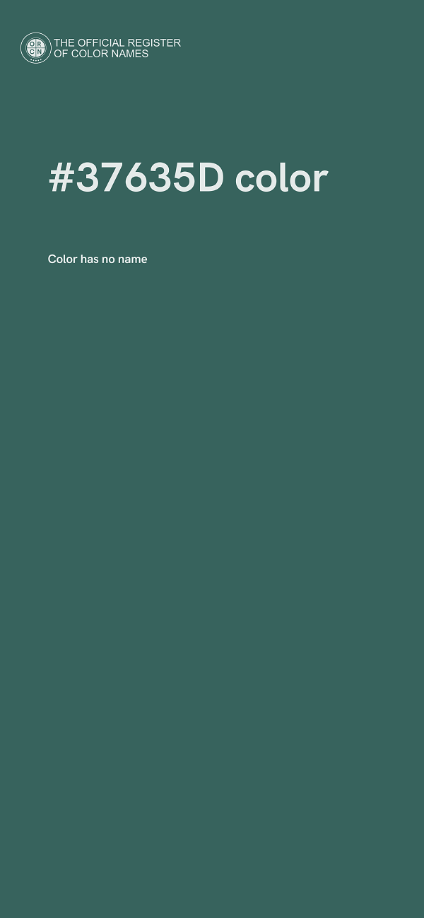 #37635D color image