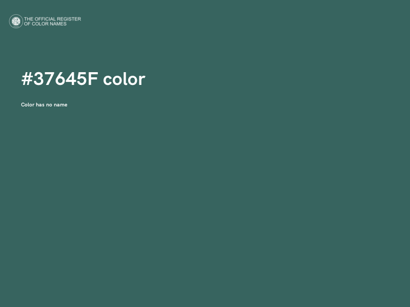 #37645F color image