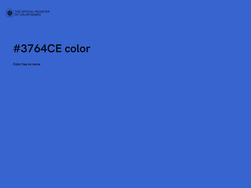 #3764CE color image