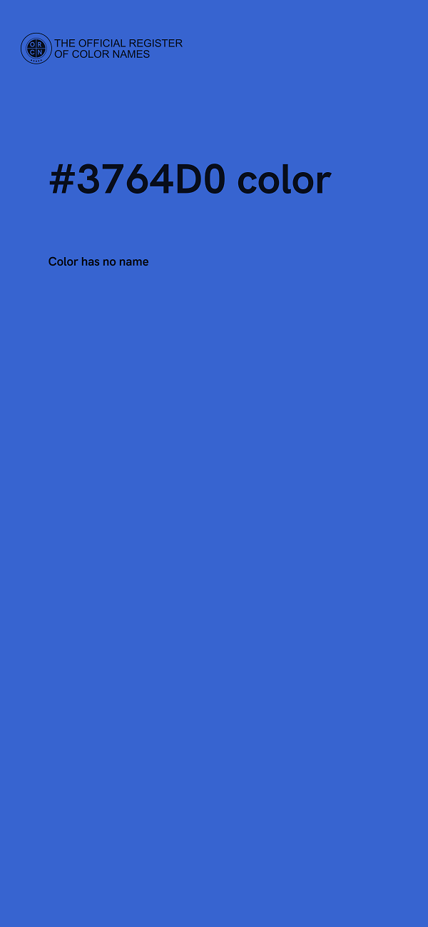 #3764D0 color image