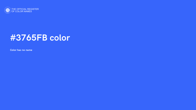 #3765FB color image