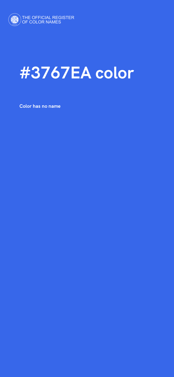 #3767EA color image