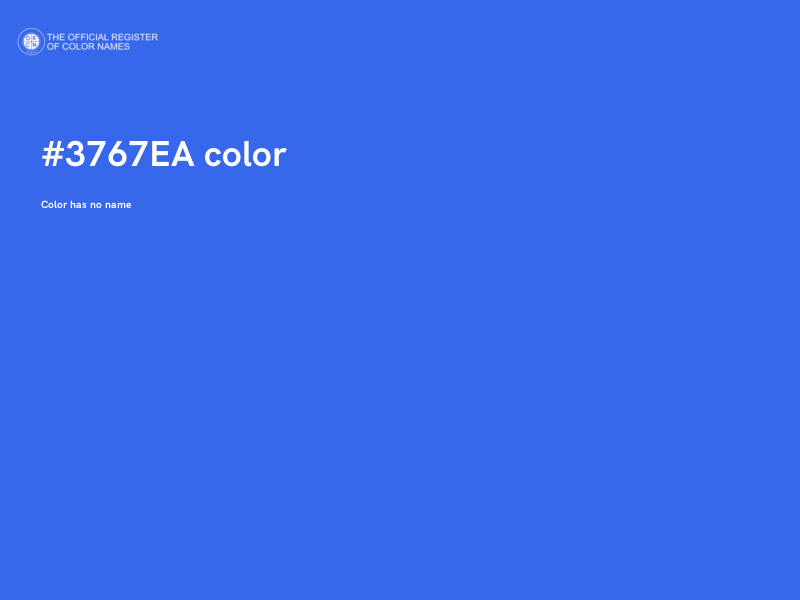 #3767EA color image