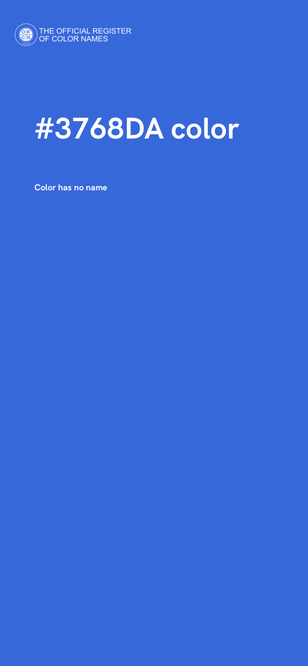 #3768DA color image