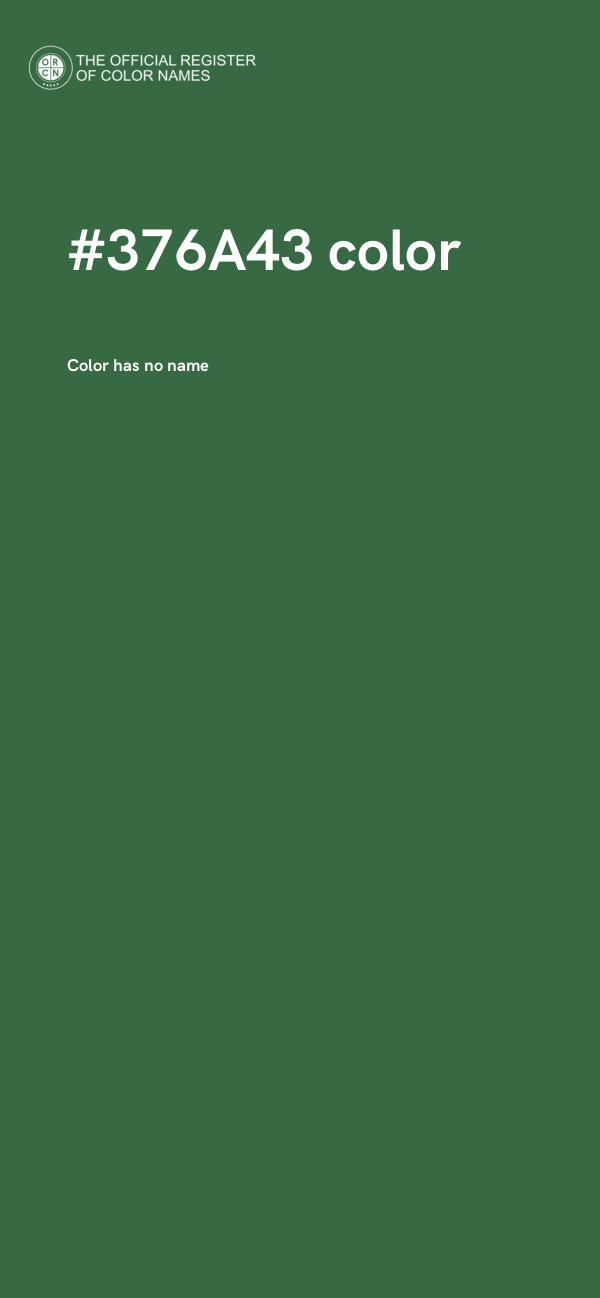 #376A43 color image