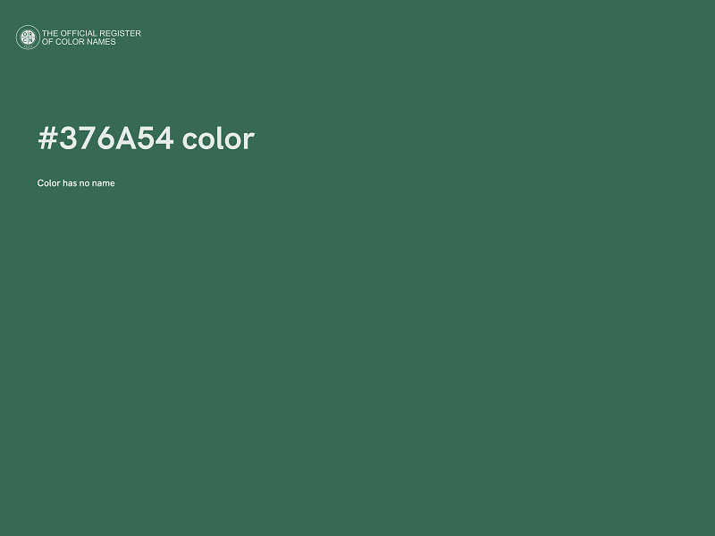 #376A54 color image