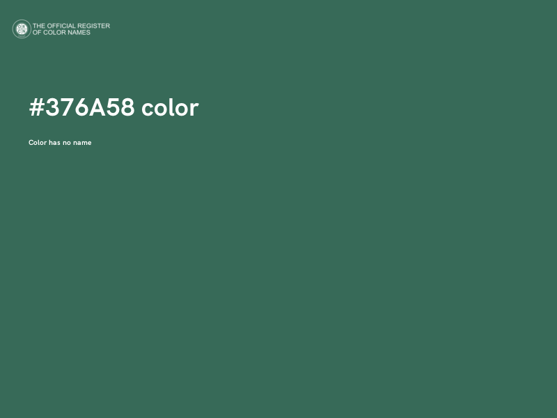 #376A58 color image