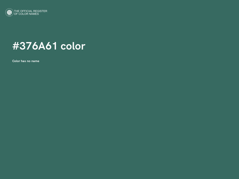#376A61 color image