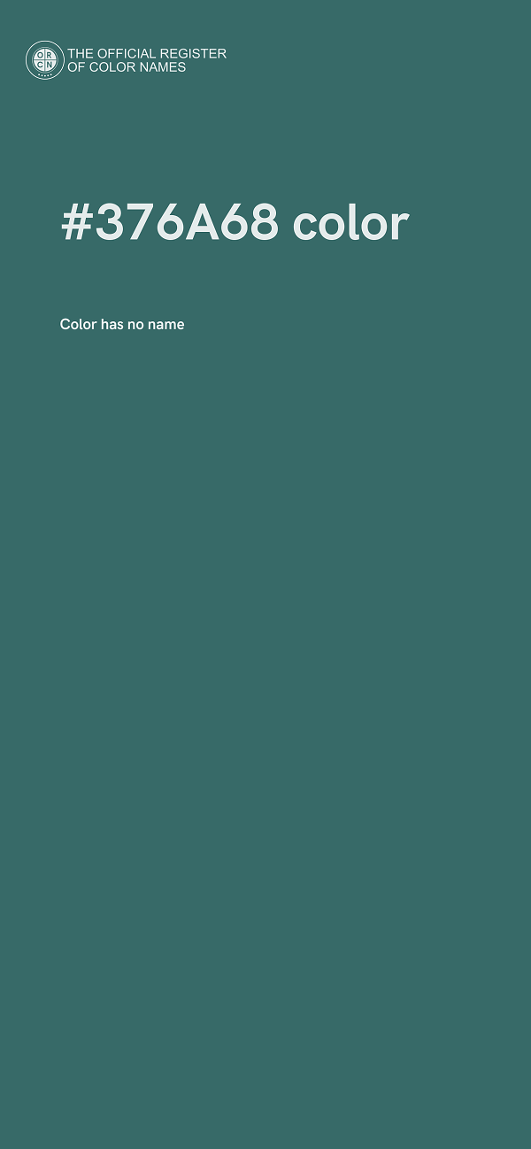 #376A68 color image