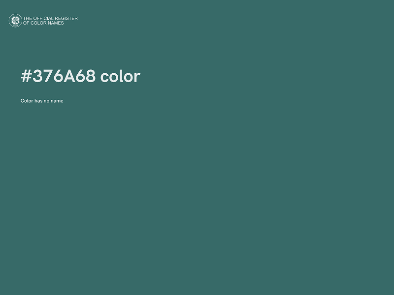 #376A68 color image