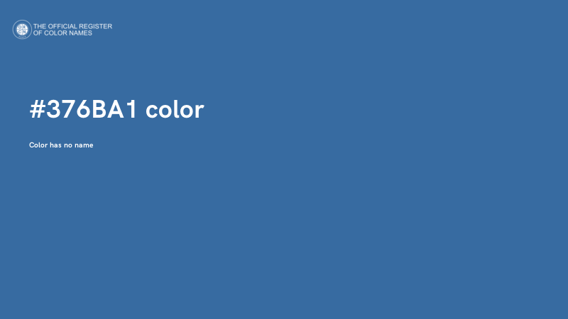 #376BA1 color image