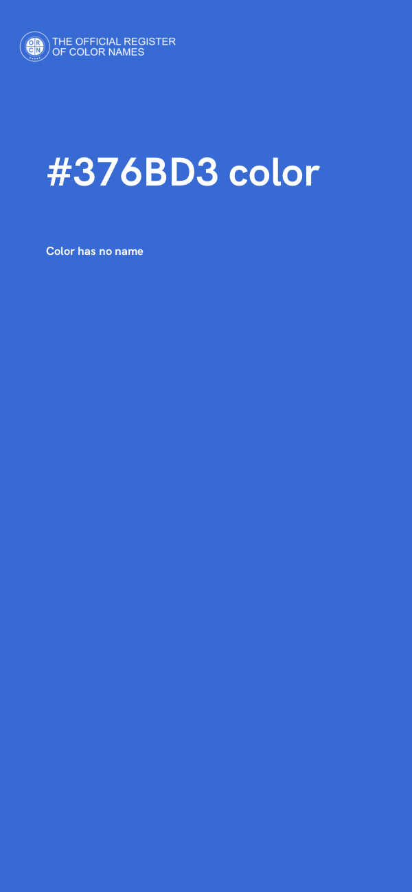 #376BD3 color image
