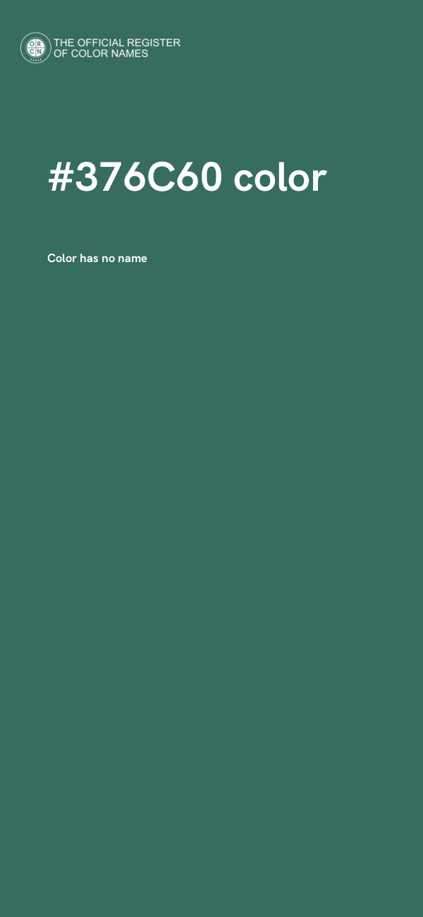 #376C60 color image