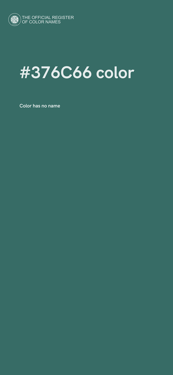 #376C66 color image