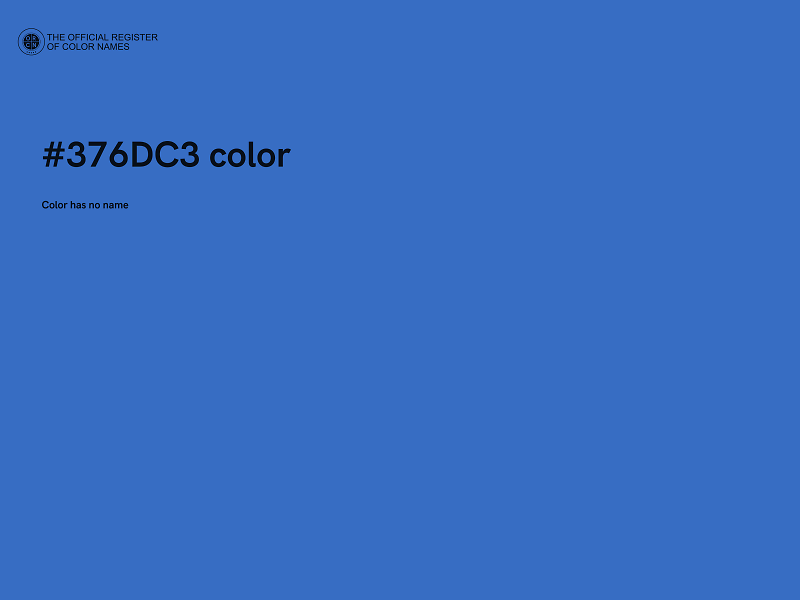 #376DC3 color image