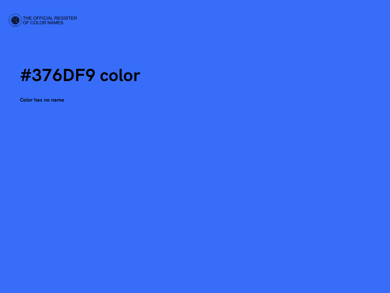 #376DF9 color image