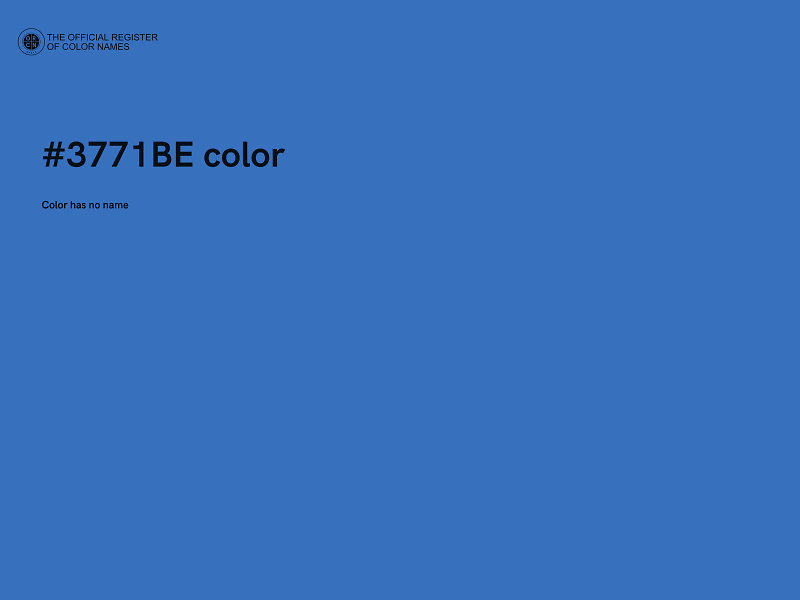 #3771BE color image