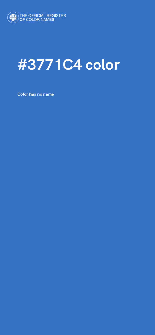 #3771C4 color image