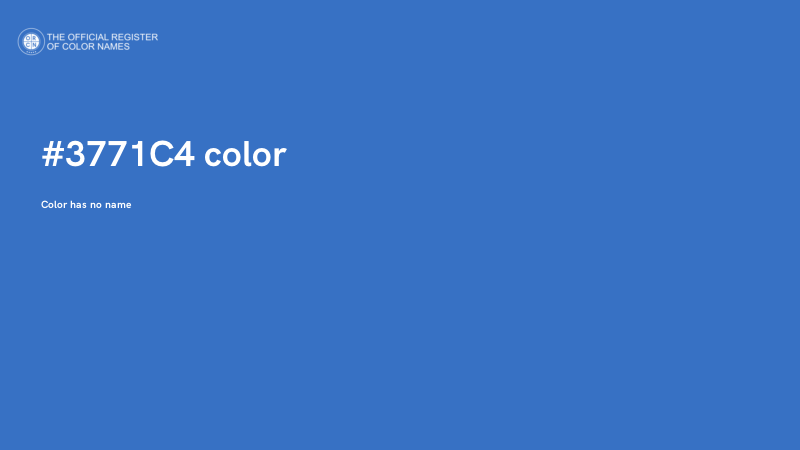 #3771C4 color image