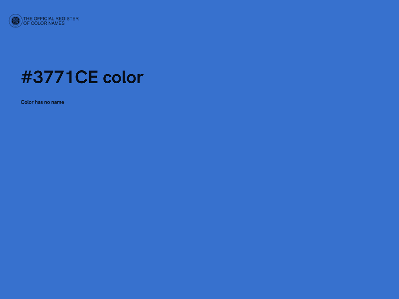 #3771CE color image