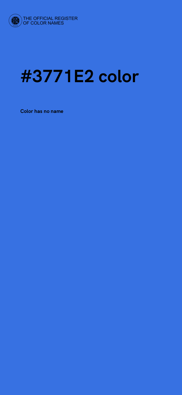 #3771E2 color image