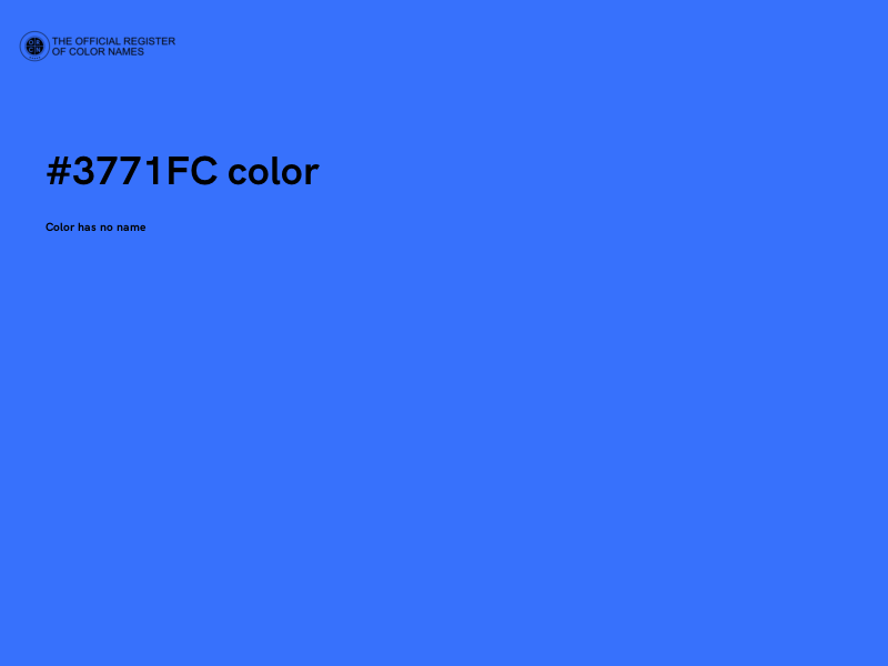 #3771FC color image