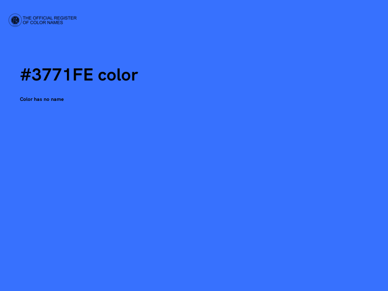 #3771FE color image