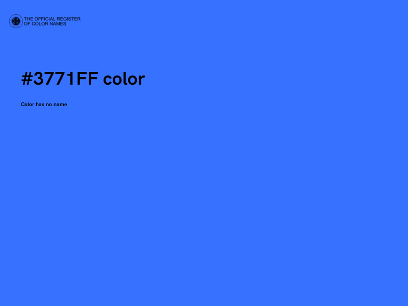 #3771FF color image