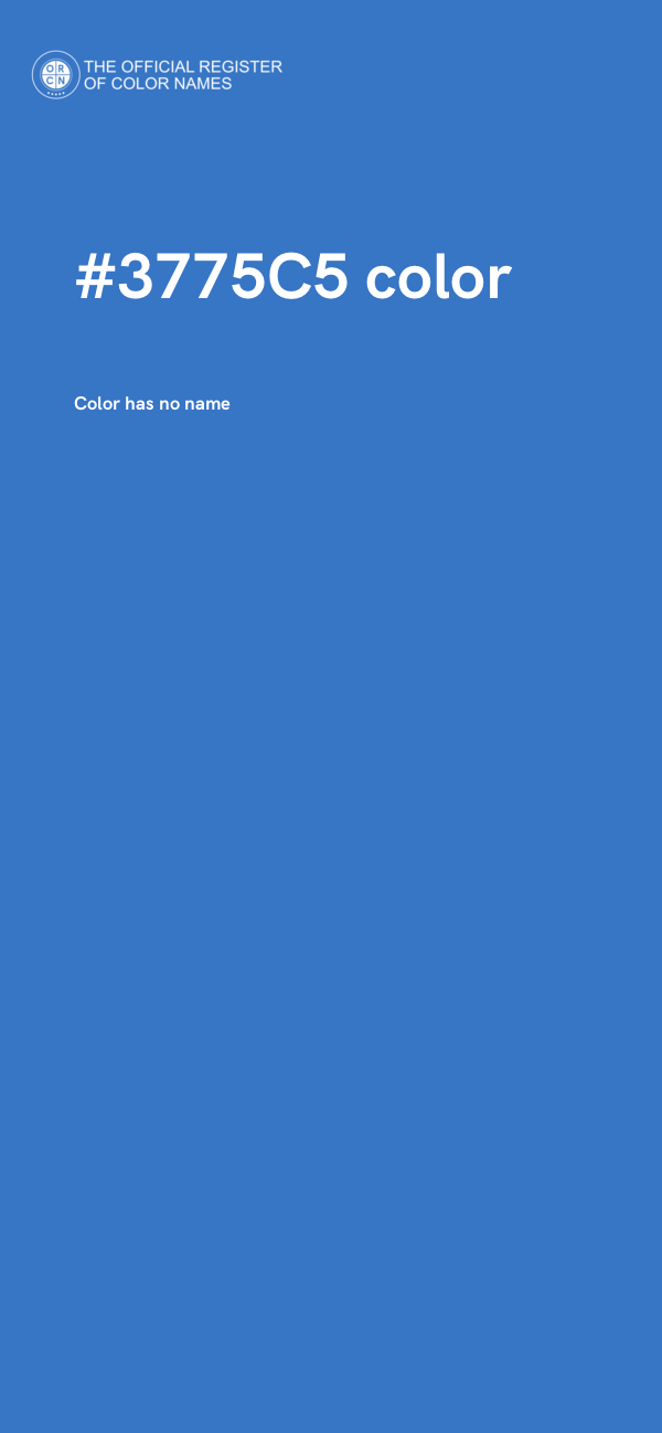 #3775C5 color image