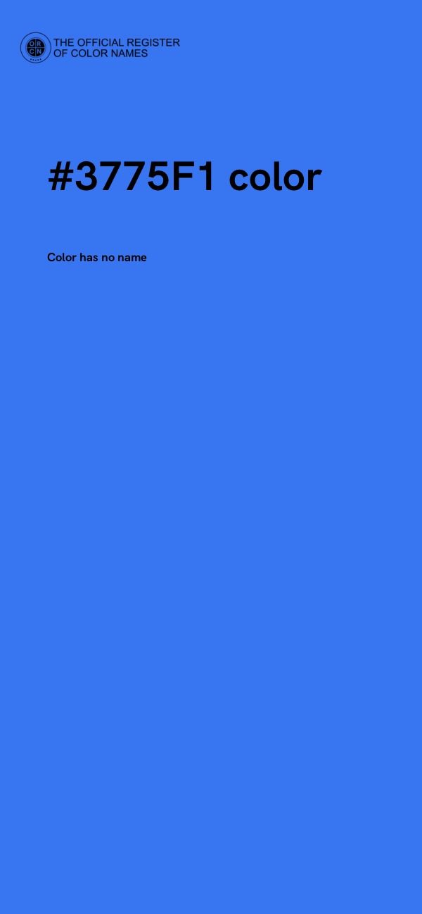 #3775F1 color image
