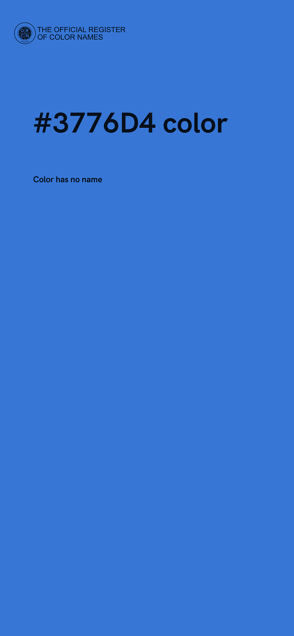 #3776D4 color image