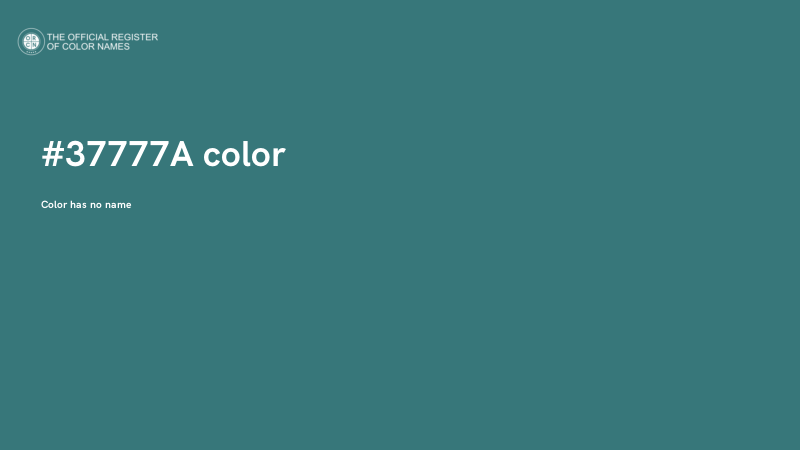 #37777A color image