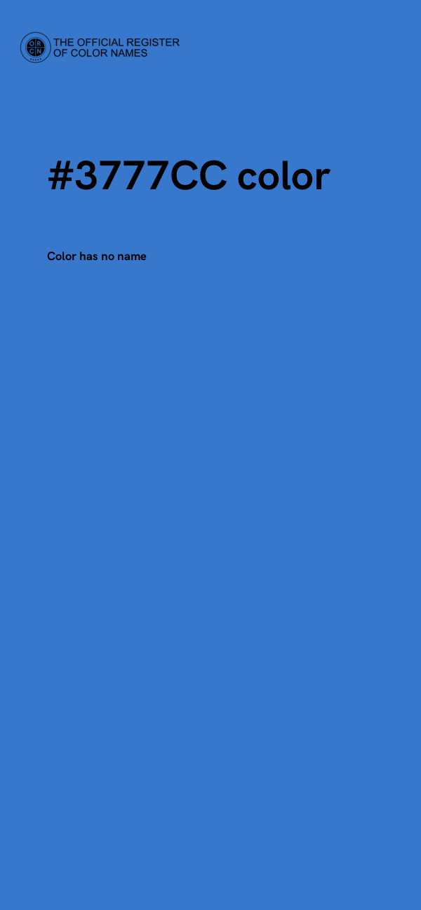 #3777CC color image