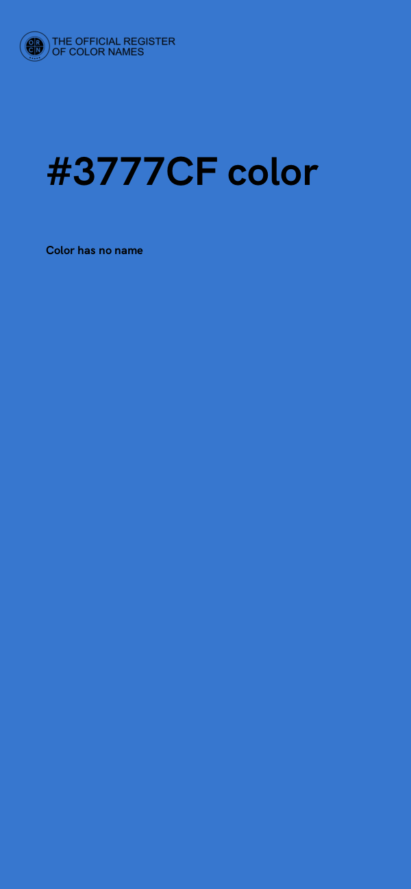 #3777CF color image