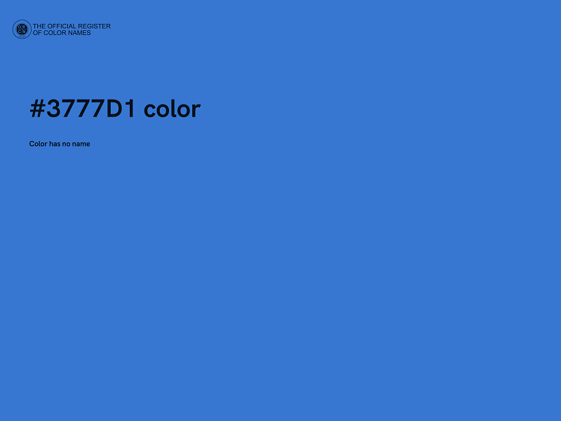 #3777D1 color image