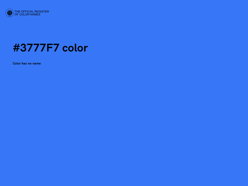 #3777F7 color image