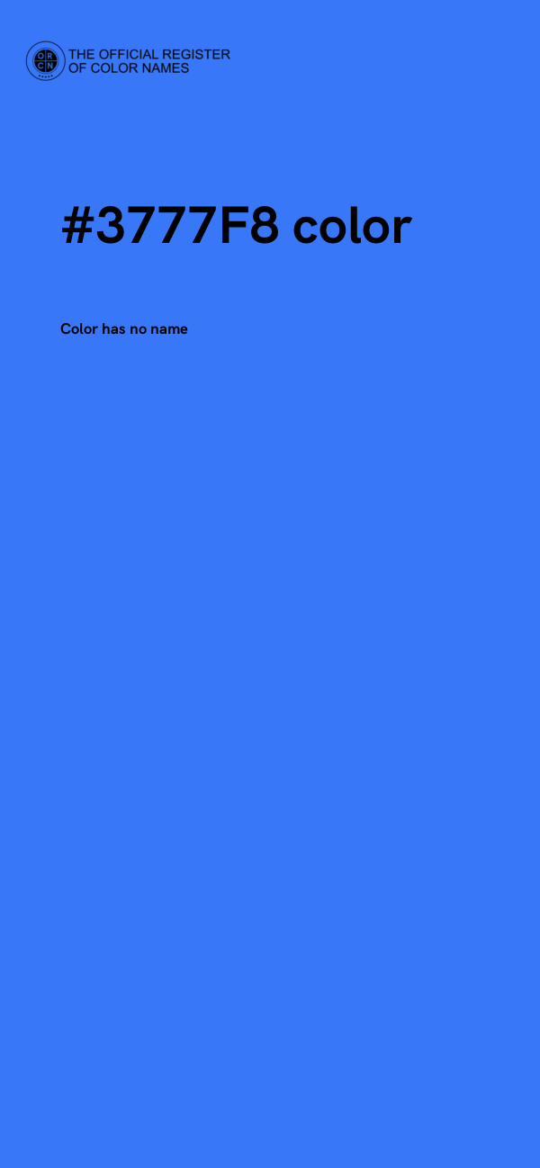 #3777F8 color image