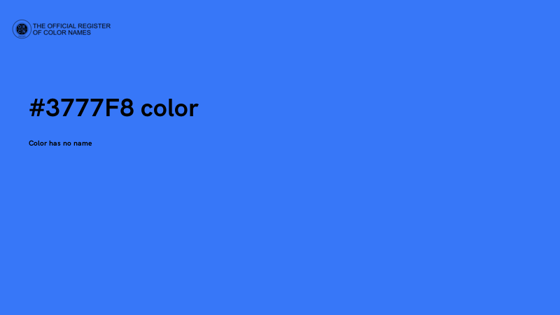 #3777F8 color image