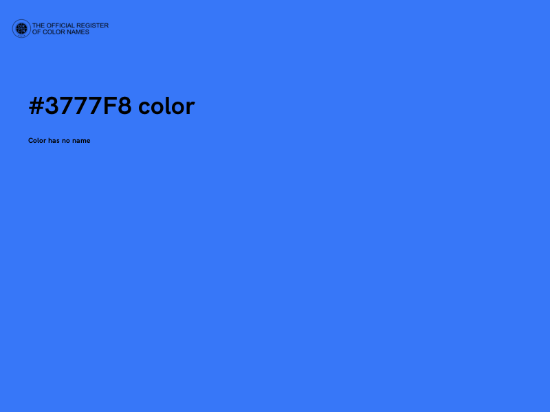 #3777F8 color image