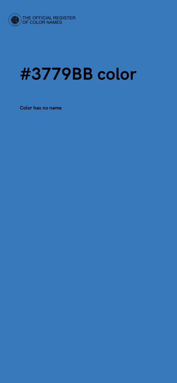 #3779BB color image