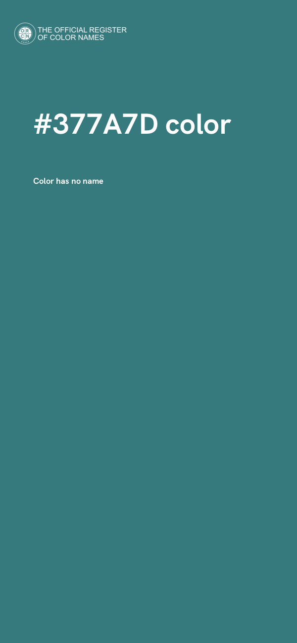 #377A7D color image