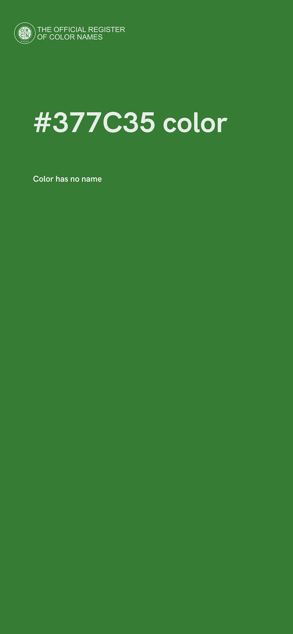 #377C35 color image
