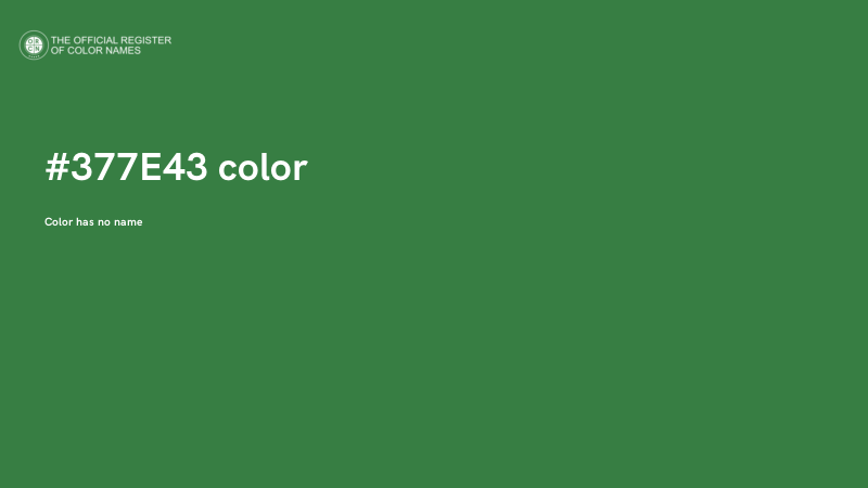 #377E43 color image