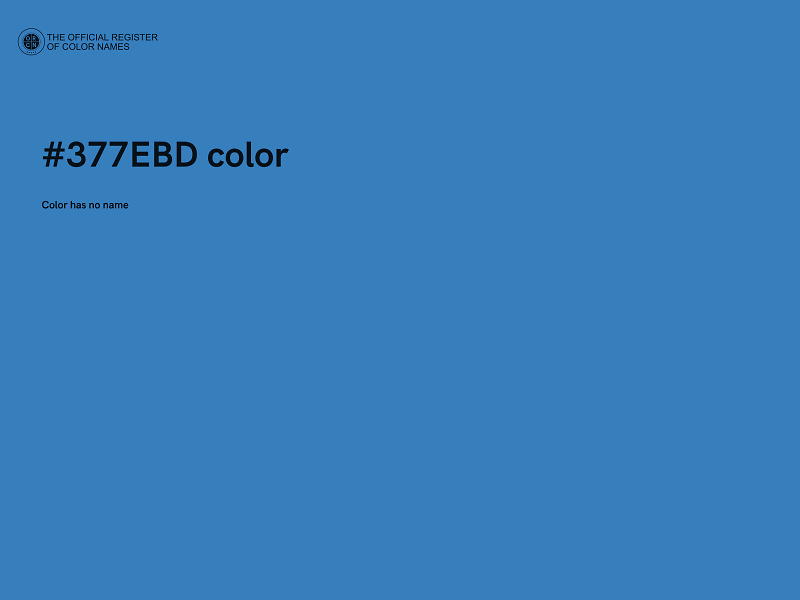 #377EBD color image