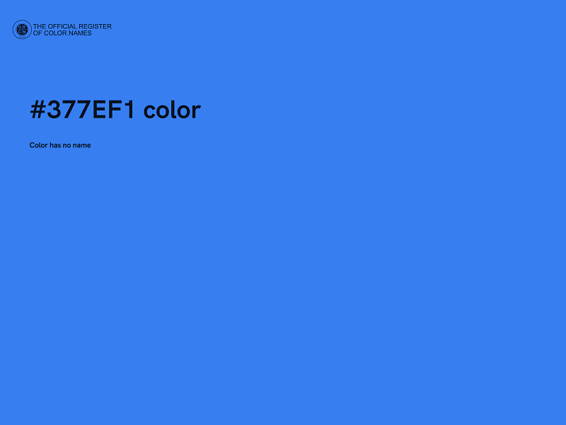 #377EF1 color image